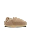 Moon Boot Evolution Suede Slippers In Neutrals