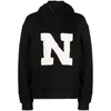 Nahmias Logo-patch Patchwork-detail Hoodie In Black