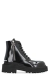 PALM ANGELS PALM ANGELS LEATHER LACE-UP BOOTS