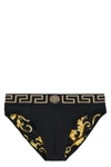 Versace Greek Key Low-rise Jock Strap In Black