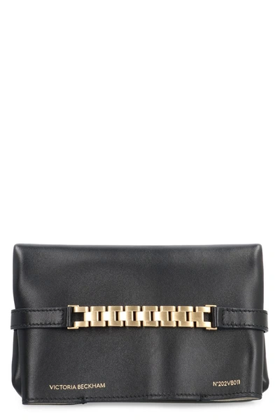 Victoria Victoria Beckham Victoria Beckham Leather Mini Pouch In Black