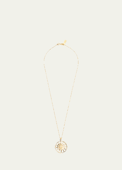Deux Lions Jewelry Aurora Diamond Pendant Necklace In Yellow Gold