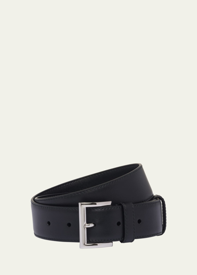 Prada Leather Belt In Black