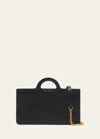 Marni Calfskin Leather Wallet On Chain In 00n99 Black