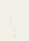 DEUX LIONS JEWELRY 14K YELLOW GOLD SOPHIA CHARM ON CAIRO CHAIN NECKLACE