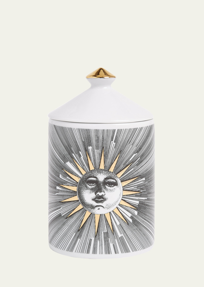 Fornasetti Scented Candle Small Soli/sun In Gray