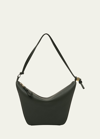 Loewe Mini Hammock Hobo Bag In 4360 Bottle Green