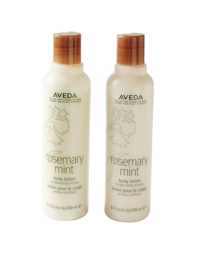 Aveda Pack Of 2 Rosemary Mint Body Lotion 6.7oz