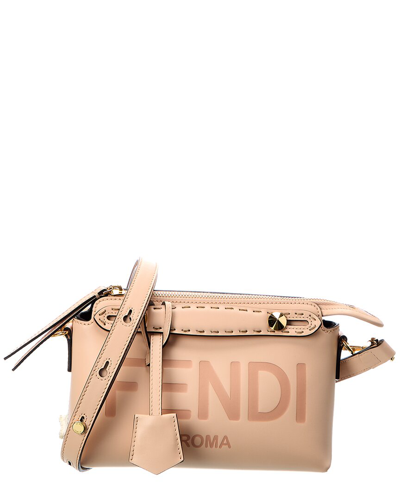 Fendi By The Way Mini Leather Shoulder Bag In Pink