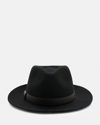 Allsaints Blaine Wool Trilby Hat In Black