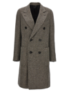 Loro Piana Herwin Double-breasted Herringbone Linen And Cashmere-blend Coat In Gray