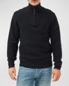 Rodd & Gunn Robbies Road Quarter Zip Sweater In Midnight
