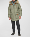 Andrew Marc Men's Korsun Parchment Puffer Parka Jacket In Sage