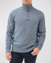 Rodd & Gunn Men's Merrick Bay Half-zip Cotton Sweater In Indigo