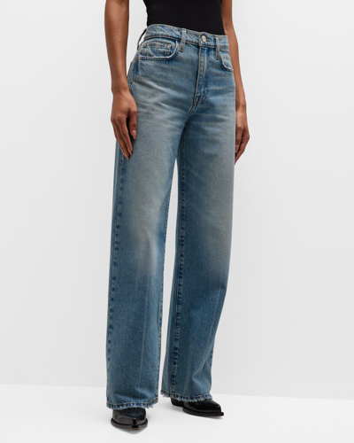 Frame Le Jane Wide-leg Jeans In Varsity Blues