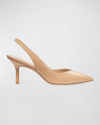 Stuart Weitzman Eva Patent Slingback Pumps In Adobe