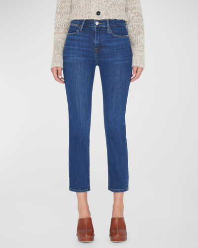 Frame Le High Straight Jeans In Majesty