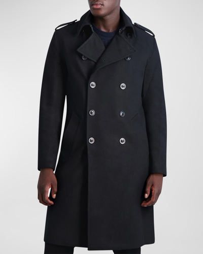 Karl Lagerfeld Trench Coat In Black