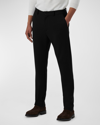 Bugatchi Men's Straight-fit Soft Touch Dress Pants In Black