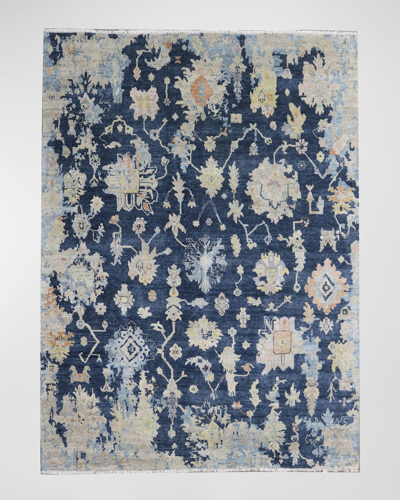 Kalaty Rug Corporation Lawrence Midnight Hand-knotted Rug, 10' X 14'