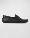 Bruno Magli Xane Driving Penny Loafer In Black Leather