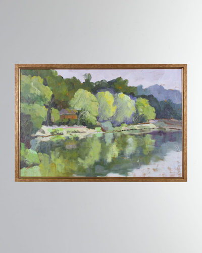 Shadow Catchers Reflects Du Lac I Giclee Wall Art In Gold