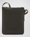 IL BISONTE FLAT VACHETTA LEATHER CROSSBODY BAG