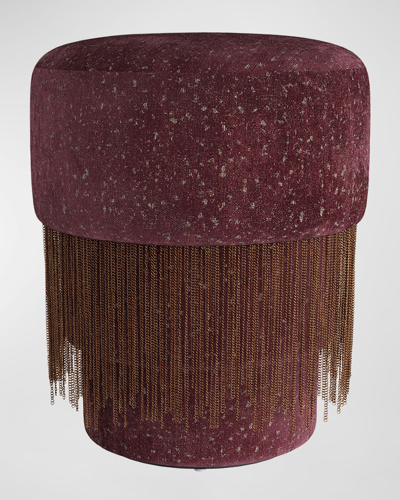 Arteriors Twyla Ottoman In Red