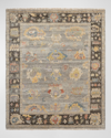 Kalaty Rug Corporation Eleanor Gray Hand-knotted Rug, 6' X 9'