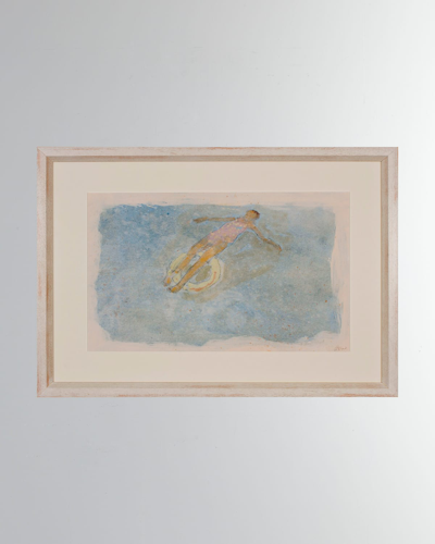 Shadow Catchers Swimming - Float Giclee Wall Art In Blue