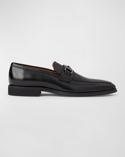 BRUNO MAGLI MEN'S RAGING LEATHER BIT LOAFERS