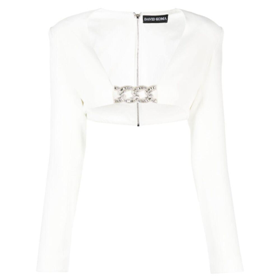 David Koma Tops In White