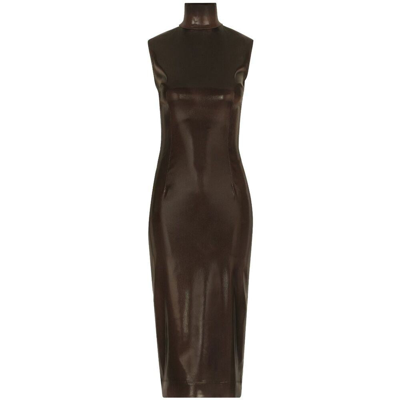 Dolce & Gabbana Dresses In Dark Brown