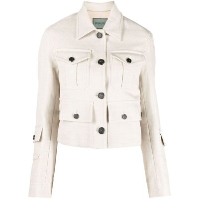 Durazzi Milano Multi-pocket Cropped Jacket In White