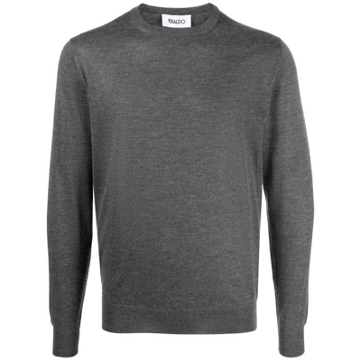 Eraldo Fine-knit Merino-wool Jumper In Grey