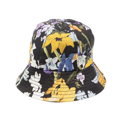 Erdem Black  Multicolor Hats In Black/multicolour
