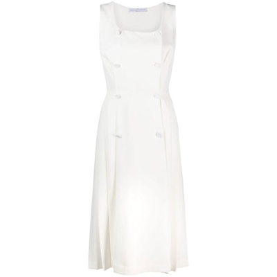 Ermanno Scervino Button-detail Shift Dress In White