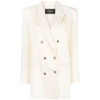 Fabiana Filippi Double-breasted Blazer In White