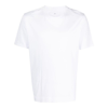 Fedeli Man Basic T-shirt In White Organic Cotton In White