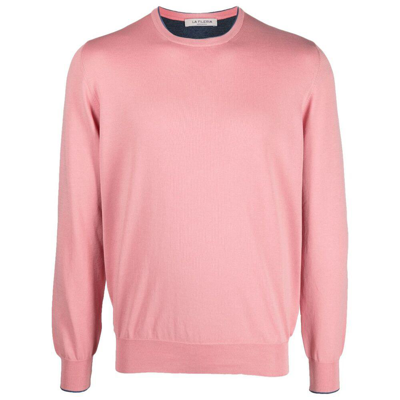 Fileria Elbow-patch Knit Jumper In Pink