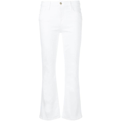 Frame Cotton Jeans In White
