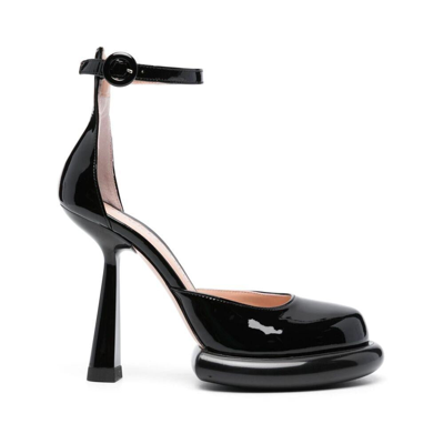 Francesca Bellavita Kelly 125mm Patent Leather Pumps In Black