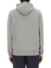 Fred Perry Drawstring Embroidered-logo Hoodie In Grey