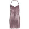 Giuseppe Di Morabito Embellished Net Mini Dress In Purple