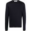 Goes Botanical Crew-neck Knit Jumper In Blue