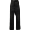 Haikure Straight-leg Cotton Jeans In Black