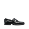 Hereu Alber Leather T-strap Buckle Loafers In Black