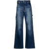 Heron Preston Straight Leg Jeans In Blue