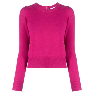 Isabel Marant Press-stud Fastened Cashmere Jumper In Pink