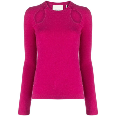 Isabel Marant Cut-out Cashmere Top In Pink